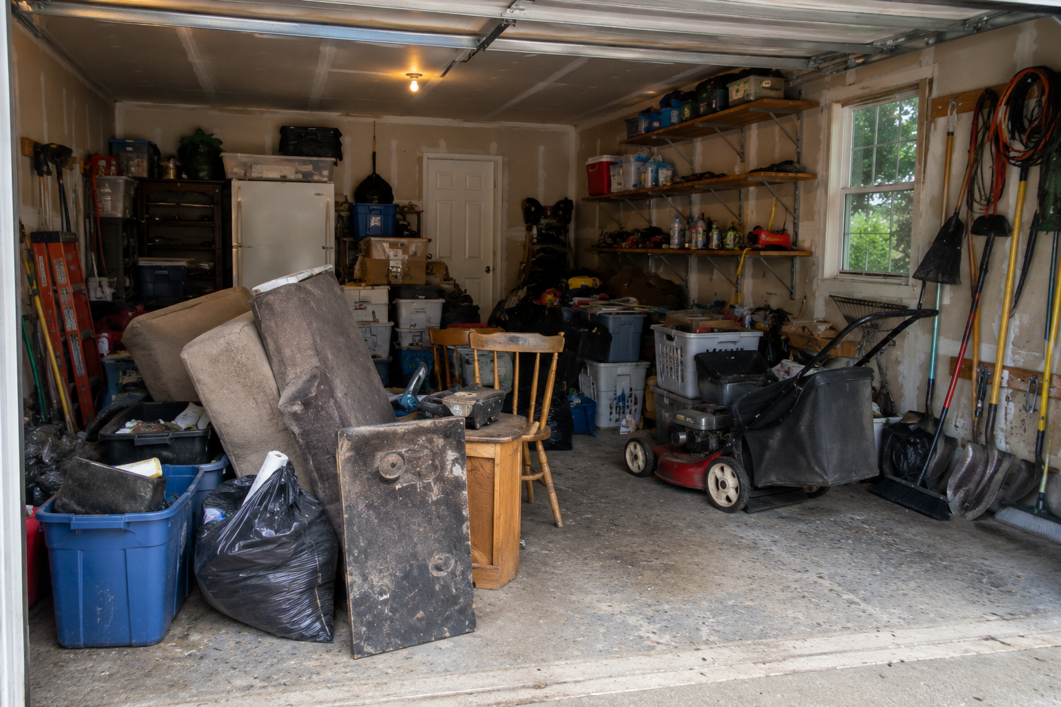 Cleaned outdoor property area in Spartanburg County after junk and debris removal service